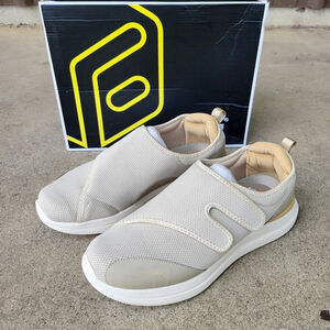 Fitville Easy Top Diabetic/ Orthopedic Shoes Khaki Men's Size 13.5 Wide